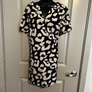 Women's Black & White Dress 1XL